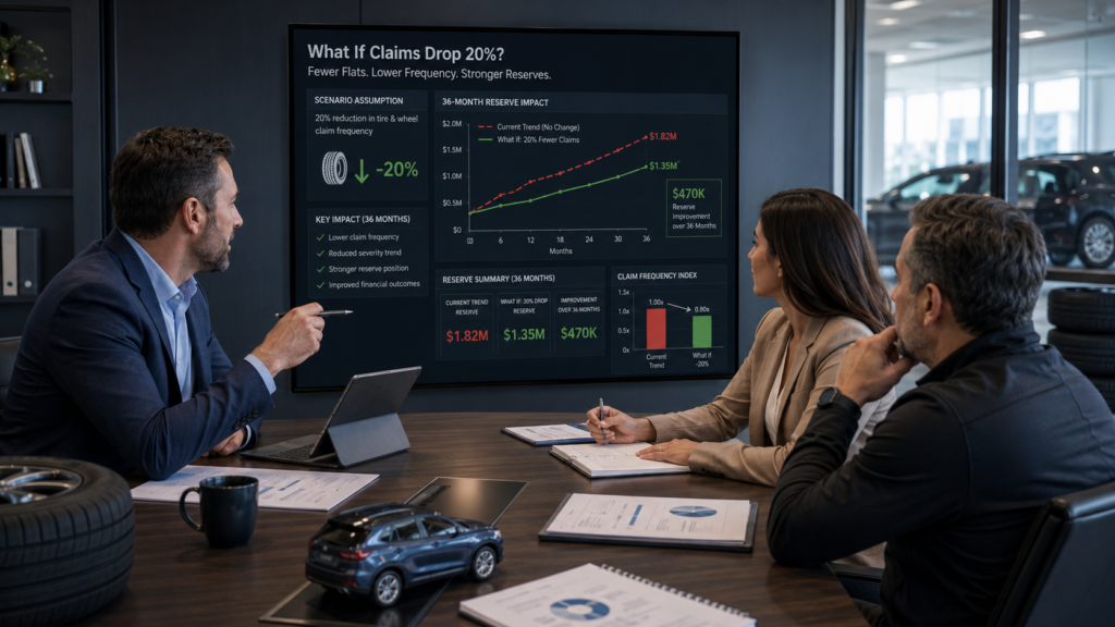 Investigating drop in tire insurance claims